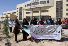 گزارش تصویری مراسم روز درخت کاری در دانشگاه  با حضور ورزشکاران ملی پوش شهرستان شاهرود  